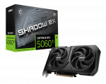 MSI GeForce RTX 5060 Ti 8G SHADOW 2X OC PLUS Bulk Pack | NVIDIA | 8 GB | GeForce RTX 5060 Ti | GDDR7 | HDMI ports quantity 1 | PCI Express Gen 5 x16 (uses x8)