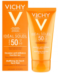 Vichy Id&eacute;al Soleil SPF50 Mattifying Face Fluid Dry Touch Protective Cream 50ml