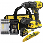 DRILL/DRIVER SET WITH ACCESSORIES SFMCK101D1S STANLEY