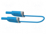 Test lead | 36A | banana plug 4mm,both sides | Len: 2m | blue