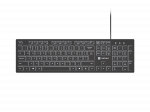 Natec | Herring Glow | Keyboard | Wired | US | Black | USB-A