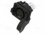 Connector: XLR | socket | female | AXS | 7.5A | 133V | PIN: 5 | IP65 | THT