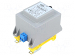 Transformer: encapsulated | 30VA | 230VAC | 24V | 1.25A | Mounting: DIN
