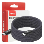 Tahvelarvutid ja tarvikud // USB kaablid // Kabel usb magnetyczny usb-c ? usb-c 60w 200cm amio-04841