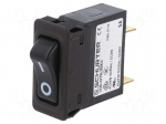 Circuit breaker | Urated: 240VAC | 60VDC | 15A | SPST | Poles: 1 | SNAP-IN