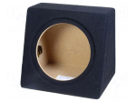 Car loudspeaker enclosure | MDF | black | textil | 15l | 250mm