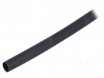 Heat shrink sleeve | 3: 1 | 6mm | L: 1m | black | polyolefine