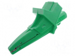 Crocodile clip | 20A | 1kVDC | green | Grip capac: max.25mm