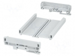 Enclosure: for DIN rail mounting | Y: 127.8mm | X: 153.8mm | PVC
