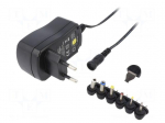 Power supply: switched-mode | universal | 1A | 12W | Case: plug | angled