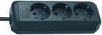 Brennenstuhl Eco black 3x