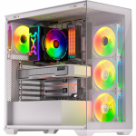 Krux Exo White, Tower case white, Tempered Glass x 2