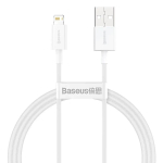 Baseus CALYS-A02 datu pārraides un uzlādes vads | USB-A uz Lightning | 12W | 1m | balts