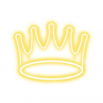 ż_Neon PLEXI LED CROWN warm white NNE12 Neolia