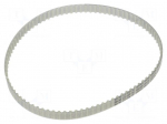 Timing belt | T5 | W: 10mm | H: 2.2mm | Lw: 450mm | Tooth height: 1.2mm