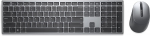 DE Layout - Dell Premier Multi-Device Wireless Keyboard and Mouse (KM7321W) Desktop Set (Titanium/Black, Scissor Mechanics)