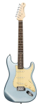 Stagg SES-30 IBM - gitara elektryczna SSS, Ice Blue Metallic, korpus z paulowni