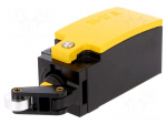 Limit switch | lever R 20mm, plastic roller &Oslash;13mm | NC x2 | 6A