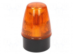Signaller: lighting | continuous light,blinking light | orange