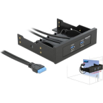 DELOCK esipaneel 3,5" 2x USB3.0 koos 5,25" katteplaadiga