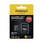 Intenso microSDXC 256GB C10 UHS-I Professionaalne m&auml;lukaart + adapter