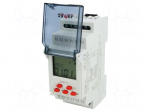 Programmable time switch | Range: 24h / 7days | SPDT | 230VAC | DIN