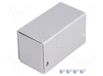 Enclosure: multipurpose | X: 38mm | Y: 72mm | Z: 43mm | AL BOX | aluminium