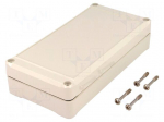 Enclosure: multipurpose | X: 80mm | Y: 160mm | Z: 37mm | EUROMAS II | ABS