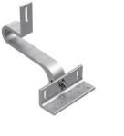 Uchwyt hak aluminiowy pod dach&oacute;wkę z podw&oacute;jną regulacją K-64