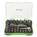 31 tk. 1/4" padrunv&otilde;tmete ja otsikute komplekt DS1333