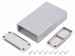 Enclosure: with panel | X: 52mm | Y: 90mm | Z: 21mm | aluminium | IP65