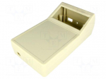 Enclosure: desktop | X: 104mm | Y: 190mm | Z: 69mm | ABS | grey | screwed