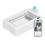 For livestock PETKIT  PETKIT Purobot Crystal Duo with Camera Self-Cleaning Cat Litter Box  White