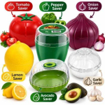 For kitchen nash Food Saver Bundle (6 pcs.) Tomato/Pepper/Onion/Lemon/Garlic/Avocado