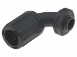 90&deg; angled connector | Thread: metric,outside | &Oslash;Braid : 67mm | IP66