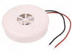 Sound transducer: piezo alarm | 12&divide;24VDC | Colour: white