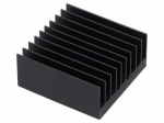 Heatsink: extruded | grilled | BGA | black | L: 32.5mm | W: 32.5mm