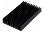 Heatsink: extruded | grilled | black | L: 100mm | W: 59.69mm | H: 15mm