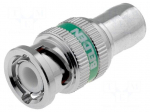 Plug | BNC | male | 75&Omega; | RG6 | crimped TRUE 360 | Tool: CPLCRBC-BR