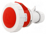 Connector: AC supply 3-phase | plug | female | 32A | 400VAC | IEC 60309