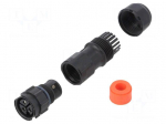 Connector: circular | female | plug | screw terminal | PIN: 3 | IP68