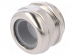 Cable gland | M50 | 1,5 | IP68 | Mat: brass | Body plating: nickel