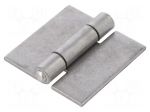 Hinge | Width: 60mm | stainless steel | H: 60mm