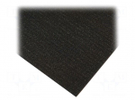 Bench mat | ESD | 1100x2400mm | Thk: 2mm | black | 0.001&divide;1M&Omega; | 130&deg;C