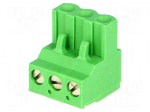 Pluggable terminal block | 5.08mm | ways: 3 | straight | plug | female