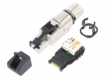 Plug | RJ45 | PIN: 8 | Cat: 6a | shielded,with protective cap | 5.5&divide;10mm