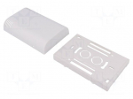 Enclosure: wall mounting | X: 80mm | Y: 120mm | Z: 35mm | ABS | white