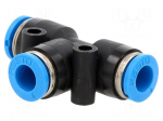 Push-in fitting | straight,T-tap splitter | -0.95&divide;6bar | Mat: PBT