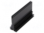 Heatsink: extruded | TO218,TO220,TOP3 | black | L: 94mm | W: 25mm