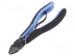 Pliers | side,cutting,precision | ESD | oval head | Pliers len: 147mm